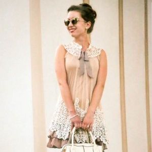 Modcloth Expressions of Elegance Dress in Taupe